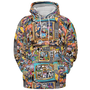 Timeless Memories of TV All-over Print Hoodie