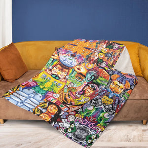 Scavenger Hunt Pee Wee Herman Fleece Blanket