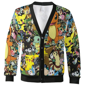 Gotta Catch 'em all Pokemon Cardigan