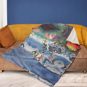 MOTU Castle Grayskull Battle Fleece Blanket