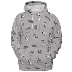 Miniature Schnauzer Yoga Pattern All-over Print Hoodie