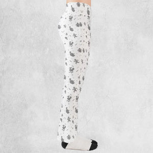 Final Fantasy Creatures Pattern Flare Leggings