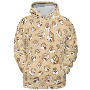 Chip n Dale Rangers All-over Print Hoodie