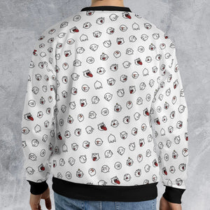 Super Mario Boo Pattern All-over Print Sweatshirt