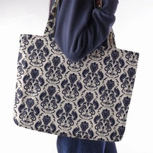 Alien Xenomorph Pattern Large Tote Bag