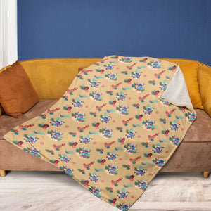 Aloha Xmas Stitch Fleece Blanket