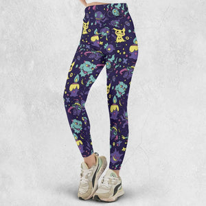 Gengar Ghost Pokemon Pattern Legging