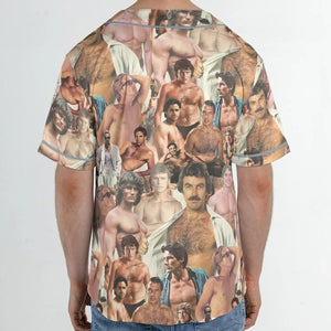 Vintage Hunks of The 80s Unisex Baseball Jersey