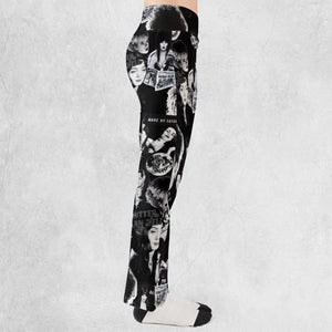 Horror Ladies Slay Collage Classic Horror Movies Flare Leggings