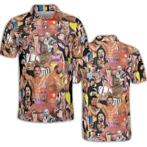 Early 90s Great Era Of WWF AOP Men/Women Polo Shirt