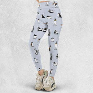 Penguin Yoga Pattern Legging