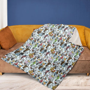 Tour De Muppet The Muppet Movie Fleece Blanket