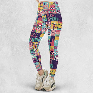 Aaahh!!! Real Monsters Characters Pattern Legging