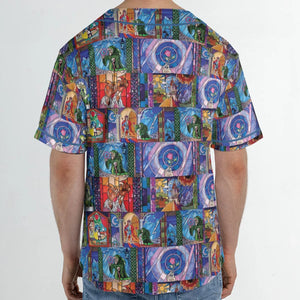 Beauty And The Beast Story Windows Unisex Baseball Jersey