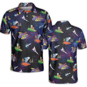 Yogi’s Space Race AOP Men/Women Polo Shirt