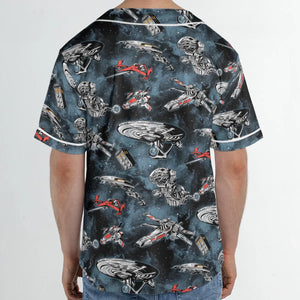 Ultimate Space Fleet Unisex Baseball Jersey