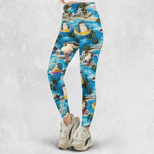 Snorlax Surfing Summer Vibes Legging