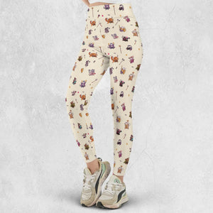 Cats In DnD Pattern Legging
