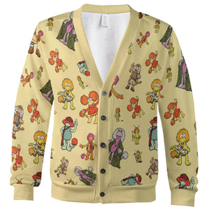 Fraggle Rock Characters Cardigan
