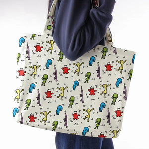 Emotions Pop Inside Out Haring Large Tote Bag