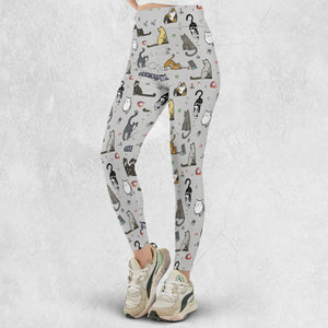 Cat the Gamer Pattern Legging