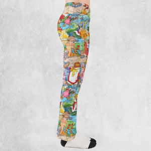 Archer Wood Plaid Robin Hood Flare Leggings