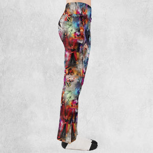 Watercolor Villains Flare Leggings