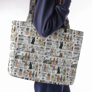 Egyptian Galaxy Wars Large Tote Bag