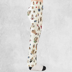 Old School Pro Wrestling Flare Leggings