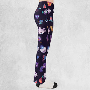 Cute Ghost Type Flare Leggings