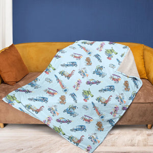 W is for Wacky Races Fleece Blanket