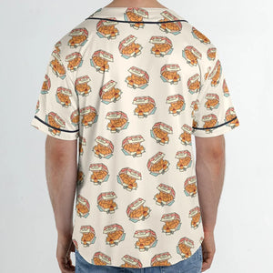 Kitten Nuggets Pattern Unisex Baseball Jersey