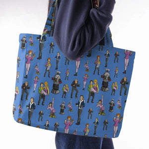 Lost In Space Characters Large Tote Bag