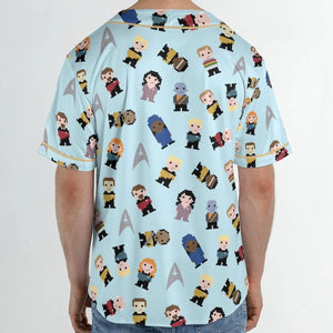 Star Pixel Star Trek Unisex Baseball Jersey