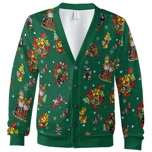 Christmas Carol Muppet Cardigan