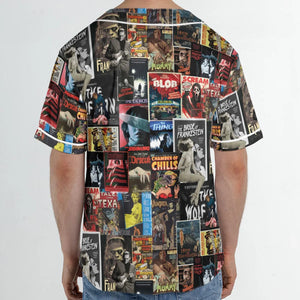 Classic Horror Movie Posters Monster Universal Scream Ghostface The Thing Unisex Baseball Jersey