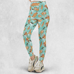 Bearded Dragon Pattern Legging