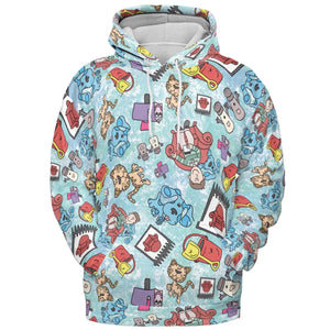 Blue's Clues Friend Party All-over Print Hoodie