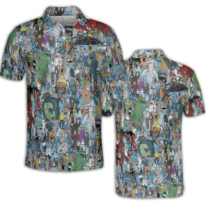 Where's Servo MST3K AOP Men/Women Polo Shirt