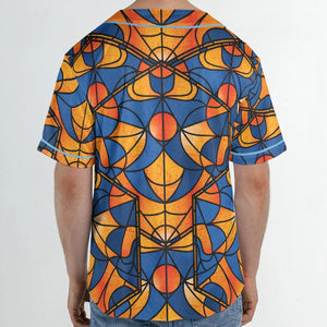 Stained Glass Star Trek Unisex Baseball Jersey