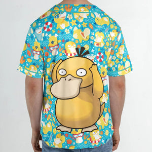 Psyduck Power Pokemon Unisex Baseball Jersey