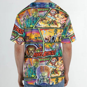 Ack! Ack! Ack! Mars Attacks Unisex Baseball Jersey