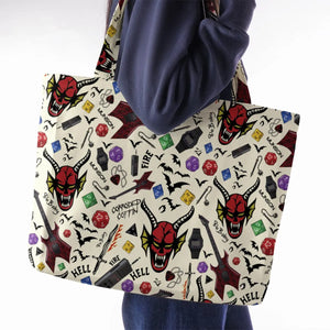 Hellfire Club Stranger Things Large Tote Bag