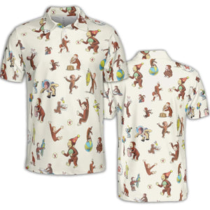 Riotsociety Curious George AOP Men/Women Polo Shirt