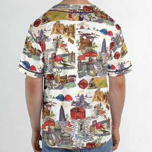 History Of Bedrock Flintstones Unisex Baseball Jersey