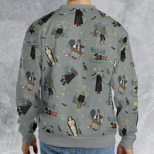 Classic Monsters Halloween All-over Print Sweatshirt