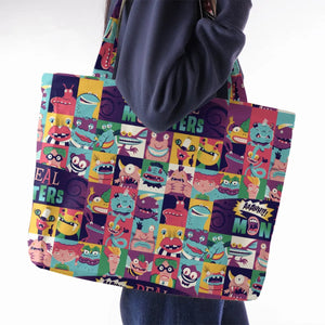 Aaahh!!! Real Monsters Characters Pattern Large Tote Bag