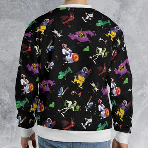 Earthworm Jim And Od Characters All-over Print Sweatshirt