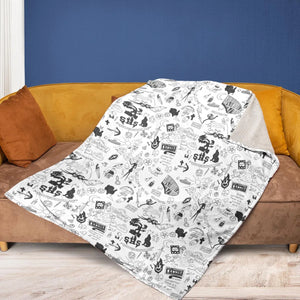 Buffy The Vampire Slayer Pattern Fleece Blanket