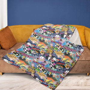Cartoon Craze Fleece Blanket